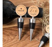 Tappo Per Bottiglia Di Vino Personalizzato Con Nome, Tappi Conici In Metallo Personalizzati Per Bottiglie Di Vino, Tappi Riutilizzabili Per Bar, Feste, Matrimoni