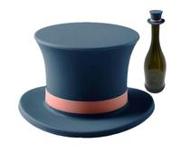 Tappo per bottiglia di vino, tappi per bottiglie di vino | Tappi per bottiglie in silicone a forma di cappello,Sigillatore di birra decorativo, divertenti tappi di champagne per conservare l