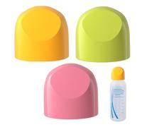 Tappo per Bottiglia | Tappi Per Biberon In PP o Vetro A Collo Largo,3 Ricambi Pratici per Latte Bevande Congelatore Viaggio Bambini Genitori