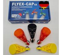 Tappo per bottiglie completamente automatico, protezione per vespe per tappi a corona, tappo a vite, bottiglie di vetro, bottiglie di PET, birra cola acqua (nero-rosso-giallo)