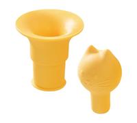 Tappo per bottiglie - Tappi per vino, riutilizzabile, in silicone, per conservare la birra e lo champagne | Sigillante 2 in 1 a forma di testa di gatto, per bevande, design a imbuto incorporato, conte