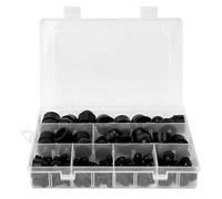 Tappo per bulloni copri dadi, 145 pezzi Bulloni copri dadi esagonali in gomma Tappo di protezione M4 M5 M6 M8 M10 M12 Elementi di fissaggio hardware, kit di dadi in plastica assortiti con scatola port