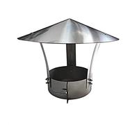 Tappo per camino a cono con schermo, Cappuccio for camino in ferro zincato, cappuccio antipioggia for tetto rotondo, cappuccio for camino, strumento pratico for cappuccio for camino(D14cm*30cm/5.51in*