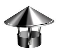 Tappo per camino a cono con schermo, Tappo antipioggia for tetto rotondo Tappo antipioggia zincato for tutte le stagioni, Tappo for camino in ferro zincato, for canalizzazione Tappo di ventilazione Ca