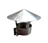 Tappo per camino a cono con schermo, Tappo for camino in acciaio inossidabile Tappo for tetto in acciaio antiruggine Tetto antipioggia Ventilazione esterna Tubo di scarico fumi Tappo di respirazione T