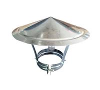 Tappo per camino a cono con schermo, Tetto Rotondo Sfiato Casa Tappo for Tetto di Scarico, Camino Rotondo, Resistente, for Condotta Tappo di Ventilazione Cappello Antipioggia Cappuccio Protezione Anti