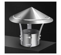 Tappo per camino galvanizzato con tappo a cono, copertura in acciaio inox resistente alle intemperie per la protezione dello scarico