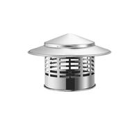 Tappo per camino in acciaio inossidabile 304 per camini a parete singola, schermo parascintille per una facile installazione, adatto per caminetti/stufe a legna, tappo durevole per camino (18,5 x 7,5