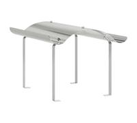 Tappo per camino in acciaio inox, 59,5 x 50 x 36,5 cm, di alta qualità per camini e stufe a legna, resistente alle intemperie e durevole