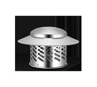 Tappo per camino in acciaio inox con tappo a cono per protezione dalla pioggia e migliore flusso d'aria, copertura per tubi della stufa a legna per camino