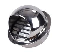 Tappo per camino in acciaio inox resistente alle intemperie con feritoie a 45°, design spinato, copertura per prese d'aria del tetto per sistemi di scarico interni ed esterni, 17 cm