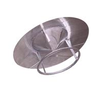 Tappo per camino in acciaio zincato, perfetto isolamento sul tetto, massimizza il flusso d'aria per una migliore ventilazione, protezione esterna - acciaio zincato (50 x 50 x 40 cm)