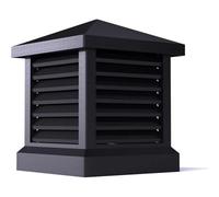 Tappo per camino in lega di alluminio con parte superiore affusolata impermeabile per camini esterni, resistente alle intemperie, migliora il flusso d'aria, protegge dai detriti