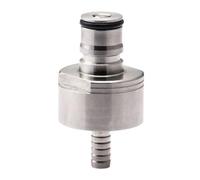 Tappo per carbonatazione - Adattatore per riempimento a pressione in acciaio, strumento per bevande da cucina, utilizzabile per bevande in cucina