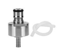 Tappo per carbonatazione Homebrew in acciaio inossidabile, tappo per carbonatazione, tubo flessibile in silicone per bottiglie di plastica standard che producono birra ristora