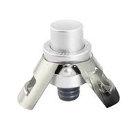 Tappo Per Champagne - Acciaio Inossidabile ABS 6x3,5 Cm | Conservatore Di Tenuta Con Doppia Maniglia Per Pompa A Pressione Con Tappo Per Vino Spumante In Acciaio Inossidabile | Per Le Celebrazioni Del