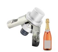 Tappo per champagne, tappi per bottiglie di vino, tappi per champagne in acciaio inox, tappo per bottiglia di vino spumante, tappi per cava, con pompa integrata, tappatori a pressione con plettri di