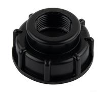 Tappo per contenitore IBC con connettore filettato da 1/2", 3/4" e raccordo filettato interno da 1", adattatore per serbatoio in plastica S60x6 per valvole DN40/DN50, coperchio nero per serbatoio