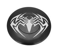 Tappo per Cuffia Bicicletta in Lega di Alluminio, Rotondo, Nero, Design a Ragno, Impermeabile, Facile Installazione