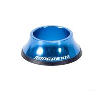 Tappo per cuffia per bicicletta da strada con tubo forcella da 28 mm da 6 mm, con design a ciotola superiore nascosta e guarnizione O-Ring per una vestibilità sicura sul gambo (blu)