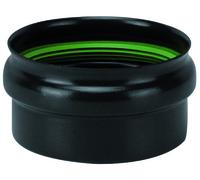 Tappo Per Deviazione A T Per Stufa A Pellet Light Senza Guarnizione, Nero Opaco,