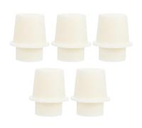Tappo per Fiasca Conica in Silicone Bianco 5 Pezzi