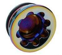 Tappo per foro pinza freno a disco idraulico per bicicletta Hope Tech 3 V4 grande copertura adatta per TECH3 V4 Sostituzione del sistema frenante (arcobaleno)