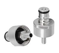 Tappo per Gasatore, 2 Pezzi in Acciaio Inossidabile con Chiusura a Sfera con Ardiglione da 5/16 Pollici Tappo per Carbonatazione con Chiusura a Sfera Adatta per Bottiglie in PET