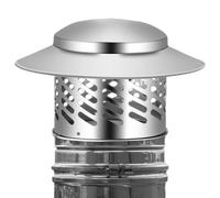 Tappo per in acciaio , copertura di scarico multi-dimensione, coperchio resistente alle intemperie con design finale, per stufe, , muratura, fabbrica, scaldabagno per esterni