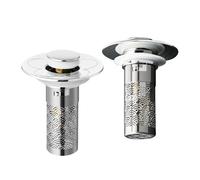 Tappo Per Lavello In Acciaio Inossidabile - Kit Tappo In Due Pezzi Che Fornisce Un Supporto Sicuro Per La Cattura Dei Capelli E Migliora La Protezione Dello Scarico In Più Aree Di Lavaggio | Pratico A