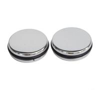 Tappo per lavello in acciaio inox lucido Click Clack per la maggior parte dei lavabi e vasche da bagno, con apertura a pressione e chiusura, colore argento, diametro 35 mm, facile da montare, parte di