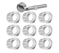 Tappo per pomello della porta, protezione da parete per pomello della porta,Tappi per maniglia della 9X | Nessuna per trapano Maniglia Buffer Nessuna maniglia per trapano Lo schermo da par