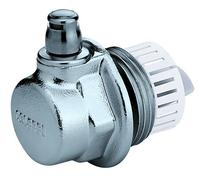 TAPPO PER RADIATORE CON SFOGO ARIA 1'' DESTRO OTTONE CROMATO CALEFFI HID.507611