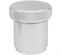 Tappo per radiatore in lega di alluminio per tubi da 3,8 cm e 5,1 cm, colore nero argento, con guarnizione O-ring per auto per modifica e aggiornamento del sistema di raffreddamento (argento 3,8 cm)