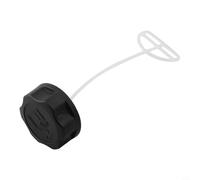 Tappo per serbatoio carburante in plastica nera, diametro esterno 45 mm, per 43 cc, 49 cc, 52 cc, 55 cc, tagliasiepi a benzina, decespugliatore, motosega, giardino, parti del motore