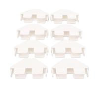 Tappo per Staccionata Bianca Tappo Decorativo per Guida Tascabile in PVC Tappo Terminale Antivento Parti di Recinzione Antipioggia per Giardino