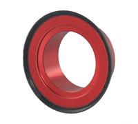 Tappo per sterzo per bici da strada, per tubi forcella da 28 mm da 6 mm, con design a ciotola superiore nascosta e materiale in lega di alluminio per una maggiore durata (rosso)