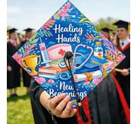 Tappo per stetoscopio, per lauree, con siringa colorata, per lauree, colore blu, decorazioni per feste per servizi fotografici e souvenir, 24 x 24 cm