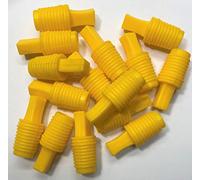 Tappo per Tappo a Inserto Conico a Coste con Forza di Protezione per Apertura della Bottiglia del Tubo con Filettatura Interna da 21/32" 11/16" 16-18 mm (Confezione da 15) Gomma Riutilizzabile