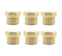 Tappo per tubi con filetto maschio in ottone, Raccordo for tubi Raccordo for tubi Adattatore connettore, BSP Maschio Femmina Filettatura Testa esagonale Tappo terminale in ottone(Male Thread,3/8inch)