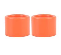 Tappo per tubo in gomma, protezione per inserto per tubo porta canna pesca, 2 pezzi per portacanne pesca con tubo 2 pollici per yacht (Arancia)