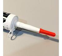 Tappo per ugello in silicone, riutilizzabile, con tappo a vite, per sigillatura EU3, intasamento e prolunga la durata del sigillante (confezione da 10)