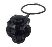 Tappo per valvola dell'aria gonfiabile per kayak e materasso, ermetico, 22 mm, in PVC, nero, 2 pezzi (1 pezzo)