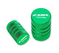 Tappo per valvola di motocicletta Für CBR600RR Motorradreifenventil-Luftanschluss-Ventilkappe-Abdeckung-Stopfen Aus CNC-gefrästem Aluminium(Green)