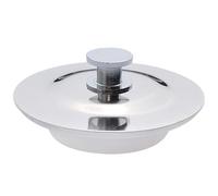 Tappo per vasca, Tappo per vasca per - da bagno in acciaio inossidabile e silicone con finitura a specchio, adatto universalmente per scarichi da 42-44 mm