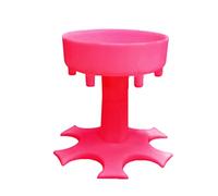Tappo per vino, 6 bicchieri, dispenser per bicchieri, per feste, bevande, giochi, bar, cocktail, vino, strumento di riempimento rapido, per decanter e liquori (rosa)