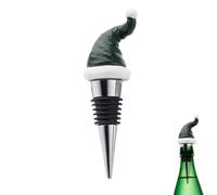Tappo per vino a forma di cappello di Natale, decorazione per feste, simpatico tappo in sughero riutilizzabile, tappo di Babbo Natale, tappo in sughero festivo per gli amanti 'alcol, liquori e