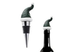 Tappo per vino a forma di cappello di Natale, tappo per vino in sughero in resina, multiuso, riutilizzabile, per casa, ristorante, bar Holdes