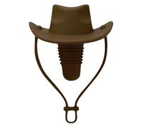 Tappo per Vino a Forma di Cowboy - Tappo per Vino in Silicone a Forma di Cappello da Cowboy,Accessorio da Cucina Ermetico e Riutilizzabile per Vodka Brandy Raduni Matrimoni BBQ