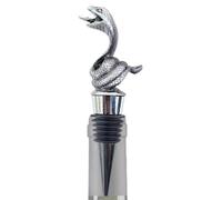 Tappo per vino a forma di serpente, 4,2 x 11,8 cm, tappo salva-bottiglia portatile, versatore in sughero per bevande, per bar, vacanze, matrimoni
